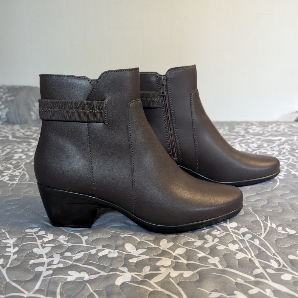 Clarks Brown Ankle Boots